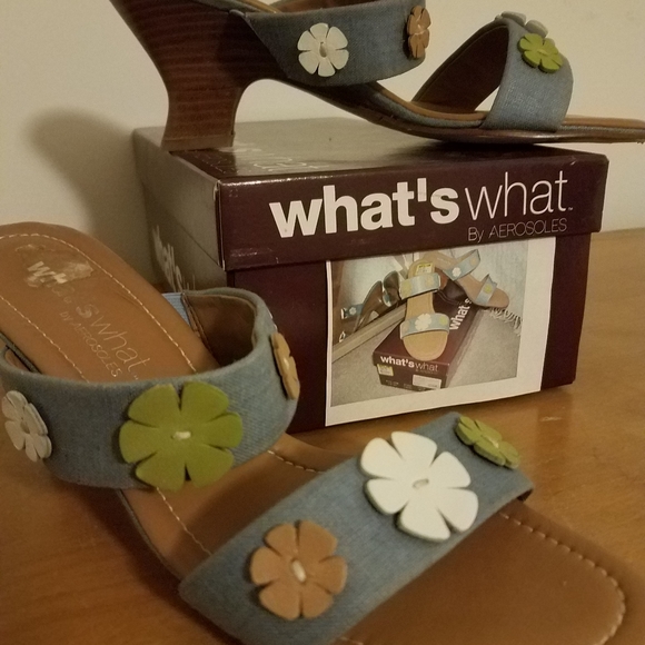 Slide type med heel size 8M sandal - Picture 8 of 8